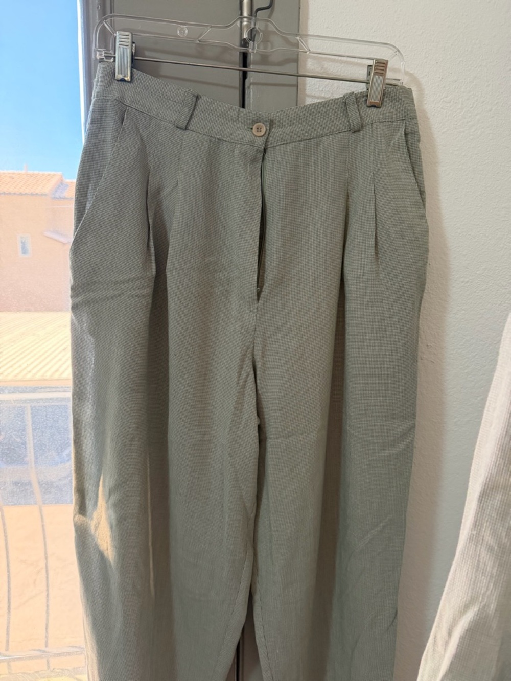 Vintage Toni Garment Company Sage Green Suit Set Blazer & Pants Size 10 - Picture 3 of 11